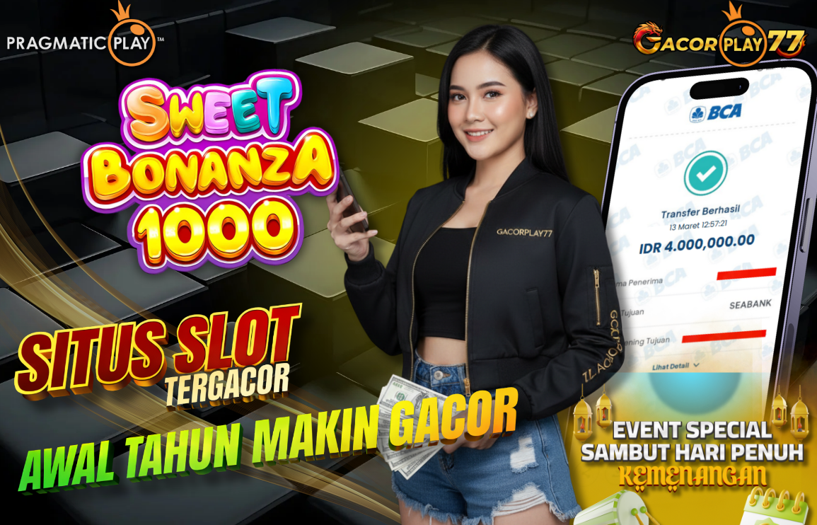 Selamat kepada user id : ki***t Wede Rp 4.000.000 di Game SWEET BONANZA 1000 PRAGMATIC PLAY Cair Gk Sampe 1 Menit! Menang Mudah di Gacorplay77